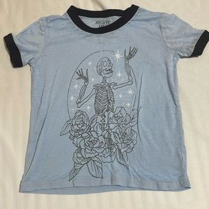 Sky blue top in XS size from the brand MIGHTY FINE cute and casual crop top